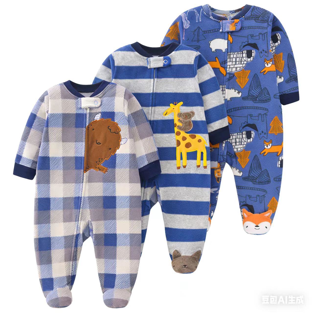 Winter Clothing For 1 Year Old Girl - 2026 Unisex Baby Romper Fleece Fabric