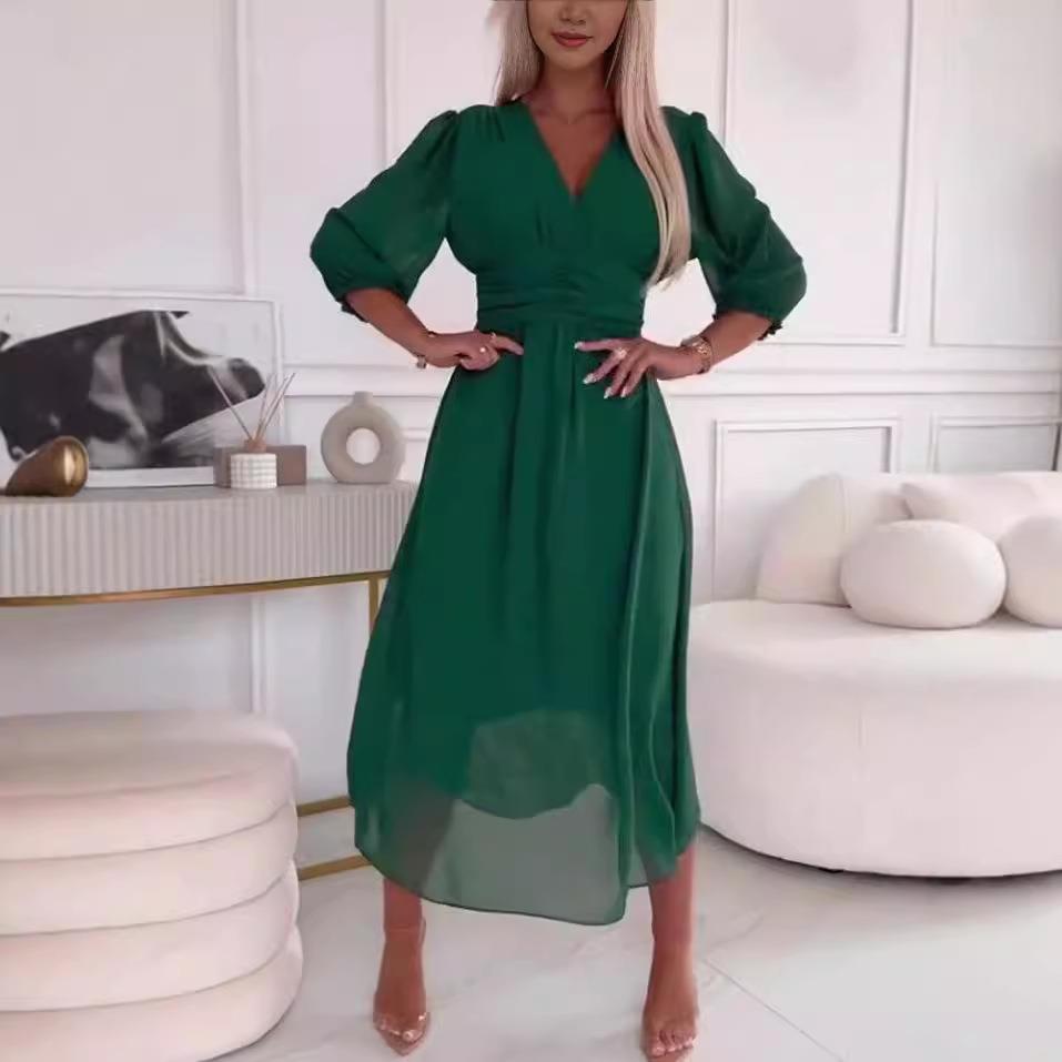 Winter Clothing Types - Slimming Waist Cinching Big Dress Women's
