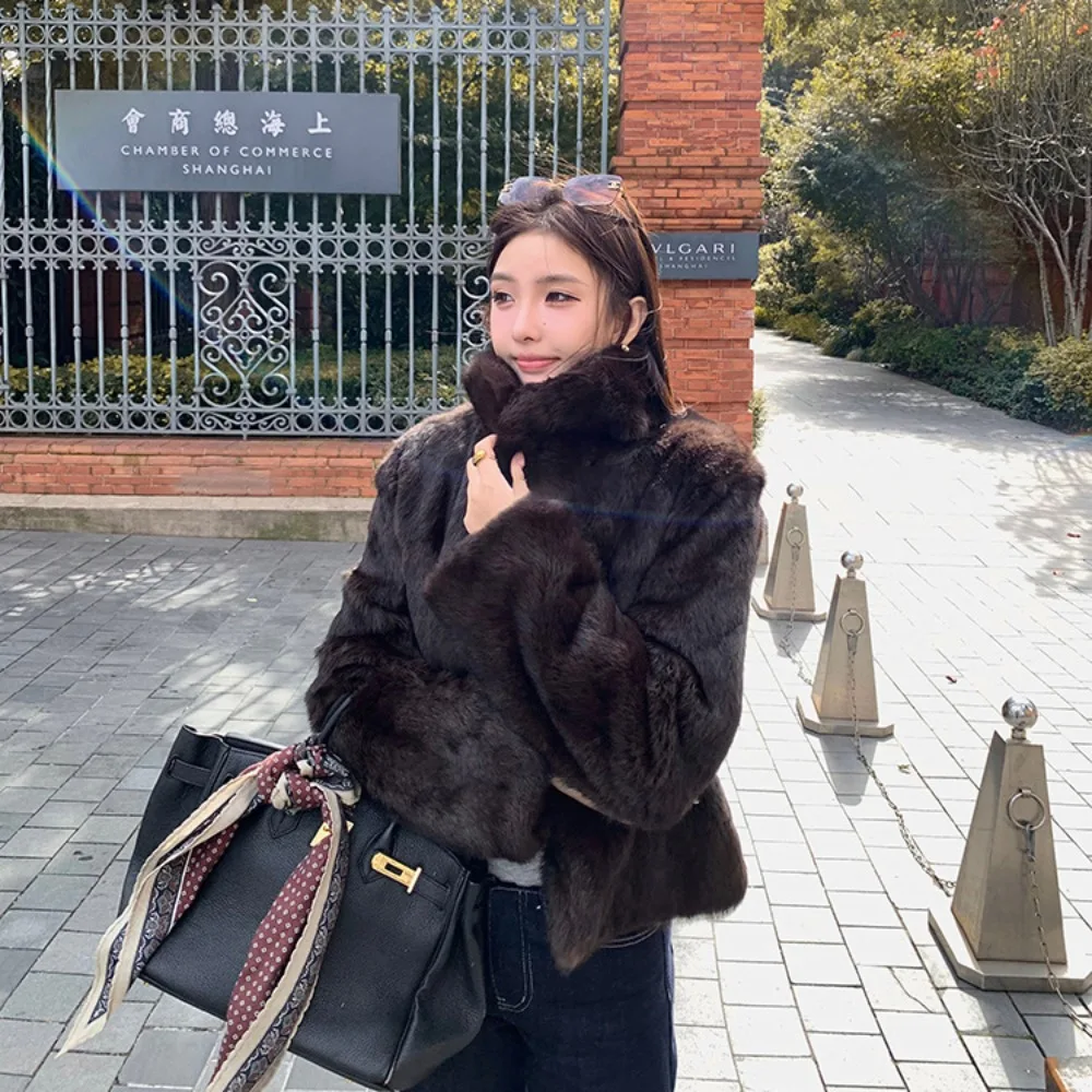 Natural Rabbit Fur Coat Women  - Winter Clothing Store recension och pris