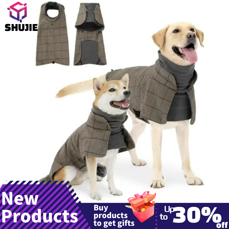 Warm Dog Coat English Plaid Do - Winter Clothing Types recension och pris