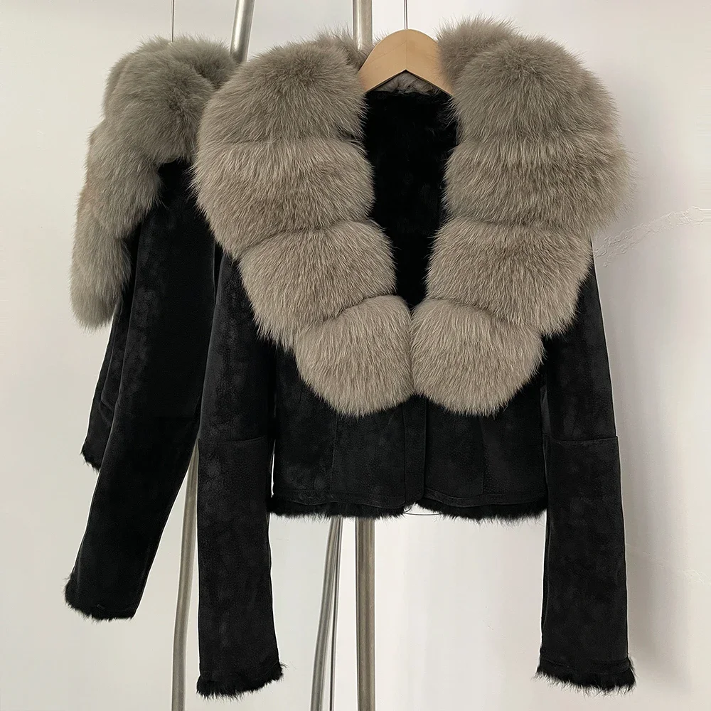 OFTBUY Natural Fox Fur Collar  - Winter Clothing Store recension och pris