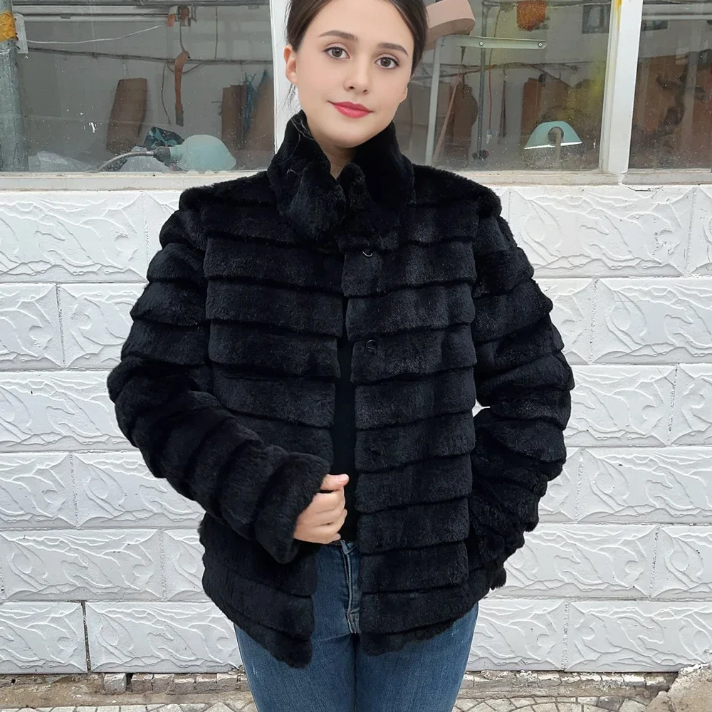 OFTBUY Rabbit Real Fur Coat Wa - Winter Clothing Store recension och pris