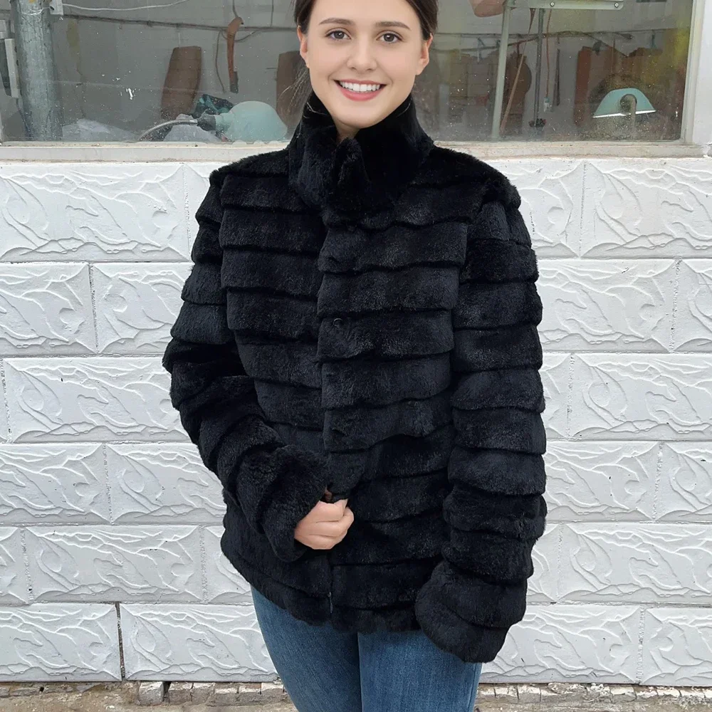 OFTBUY Rabbit Real Fur Coat Wa - Winter Clothing Store recension och pris