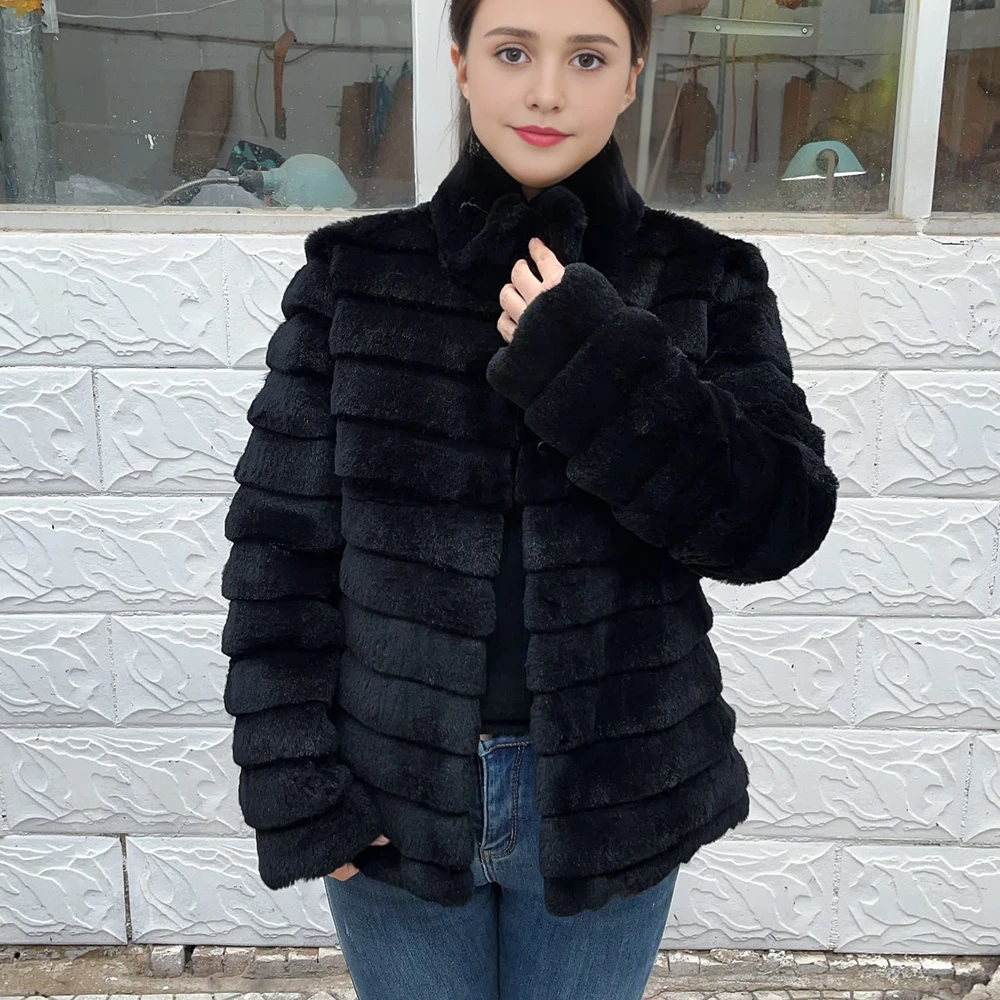 OFTBUY Rabbit Real Fur Coat Wa - Winter Clothing Store recension och pris