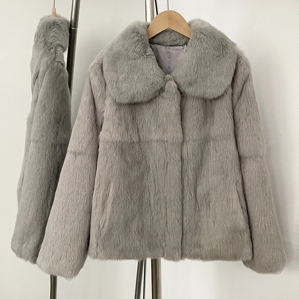 2025 New Short Natural Rabbit  - Winter Clothing Store recension och pris