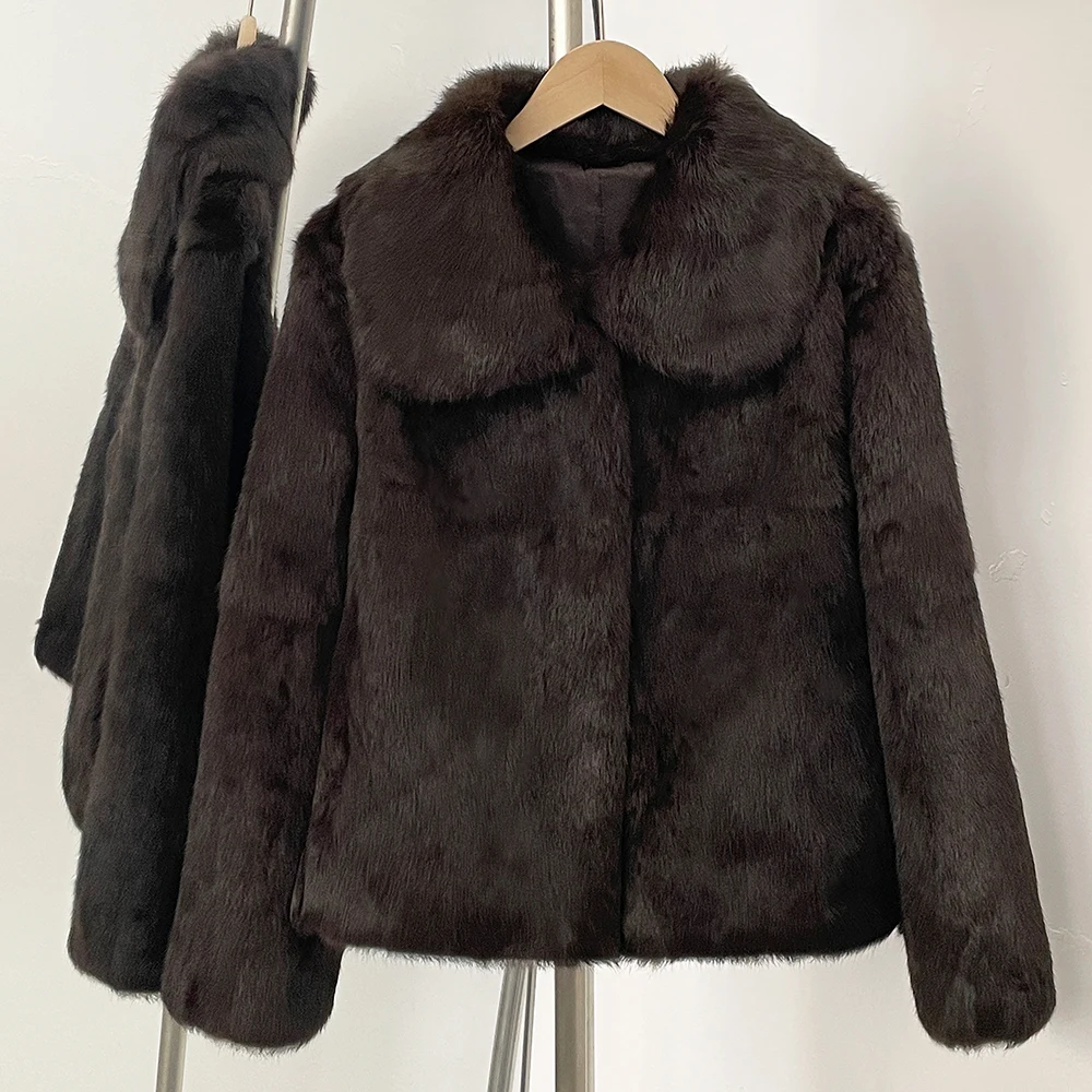 2025 New Short Natural Rabbit  - Winter Clothing Store recension och pris