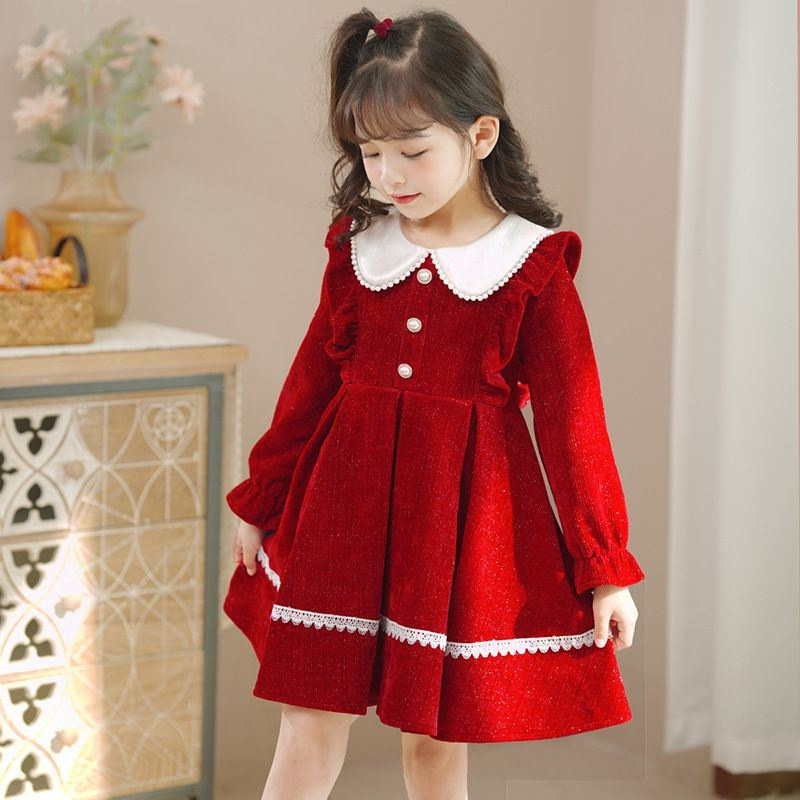 Baby Girls Sweet Dresses 2024  - Winter Clothing For 1 Year Old Girl recension och pris