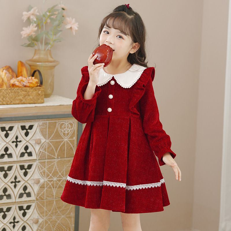 Baby Girls Sweet Dresses 2024  - Winter Clothing For 1 Year Old Girl recension och pris