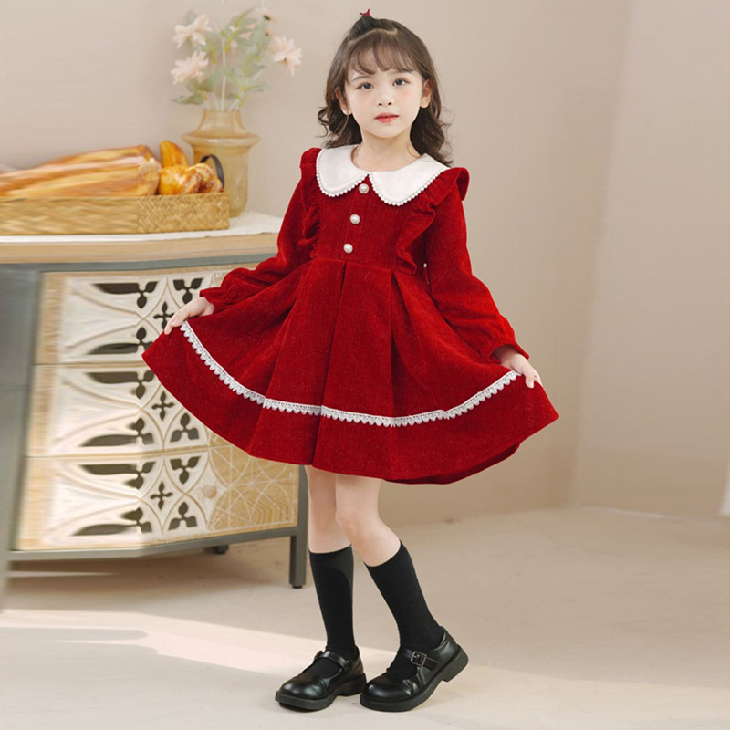 Baby Girls Sweet Dresses 2024  - Winter Clothing For 1 Year Old Girl recension och pris